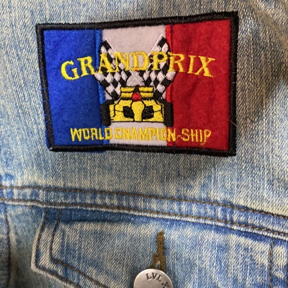 Jean jacket with car racing patches - Picture 8 of 10